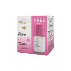 Beesline Whitening Roll-On Deodorant Elder Rose 48h Protection (1+1) Promo Pack - 50 ml