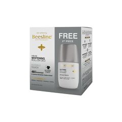 Beesline Whitening Roll-On Deodorant Invisible Touch 48h Protection (1+1) Promo Pack - 50 ml