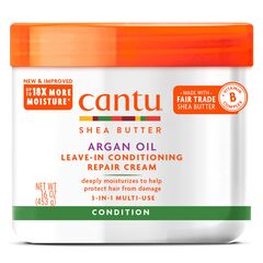 Cantu Cantu Argan Oil Leave-In Conditioning Repair Cream, Formulated for Over-Heated, Over-Styled Hair