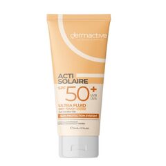 DERMACTIVE Acti-Solaire SPF50+ UVB/UVA Ultra Fluid Light Tinted – 50ml | Very High Sun Protection, Natural Coverage, Lightweight & Mattifying Finish