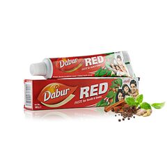 Dabur Red Herbal Toothpaste 100g Herbal Formulation Infused with Ayurvedic Herbs for Naturally Healthy Teeth and Gum
