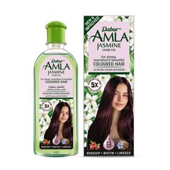 Dabur Amla Jasmine Hair Oil | For Strong, Nourished & Beautiful Shining Colored - 300ml