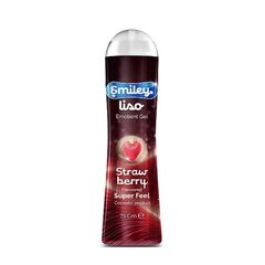 "Smiley Liso Lubricant Gel Strawberry 75g | Flavoured Intimate Gel with Warming Effect | Long-Lasting, Water-Based & Non-Sticky | Skin-Friendly, Easy to Rinse | Sensual Comfort & Smooth Feel"