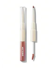 Sheglam Lip Rules Liner & Gloss Pen - Long-Lasting Dual-Ended Lipstick And Gloss Combo For Perfect Lips, Smooth Application, Hydrating Formula, Case X Case, Elegant Shades