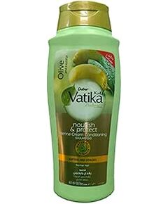 Vatika Naturals Nourish & Protect Shampoo - 600ml | Olive & Henna Conditioning Cream| Softens & Vitalizes | For Normal Hair