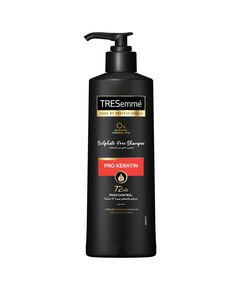TRESemmé Pro Keratin Shampoo, with Hydrolyzed Keratin & Marula Oil for 72hr Frizz Control, Free from Sulphates, Parabens and Dyes, 250ML