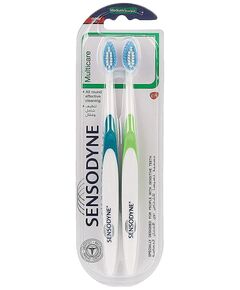 Sensodyne Multicare Toothbrush 1+1 For Sensitive Teeth, Multi Color