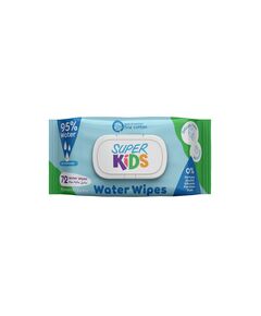 SUPER KIDS WATER WIPES FOR SKIN BABY - 72 WATER WIPES