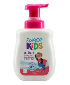 Superkids Strawberry 3 in 1 Shampoo & Conditioner and Bath Gel 500 ml