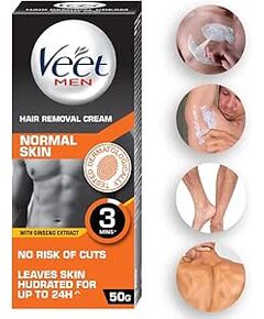 Veet Hair Removal Cream for Men, Normal Skin - 50g
