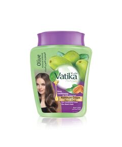 Vatika Naturals Deep Conditioning Hammam Cream (450g) | Natural Extracts of Olive, Almond and Henna | Promotes Silky and Shiny Hair