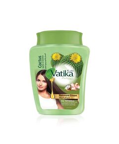Vatika Naturals Hair Fall Control Hammam Cream (900g) | Natural Extract of Garlic, Cactus and Coconut | Strengthens and Nourishes Weak Hair