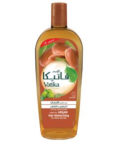 Vatika Naturals Argan Enriched Hair Oil (90mL) | Natural Extract of Olive and Rosemary | Provides Moisturization and Stimulates Hair Growth | Helps Dry and Dull Hair