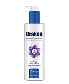 Drakon Intimate wash 200ml Antibacteria & Antifungal Refreshing | PH Balanced | Evens out Skin Tone Reduces Dark Spots