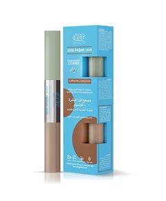 Eva Skin Clinic Acne-Prone Corrector + Concealer for Blemishes, Natural Coverage, Hides Acne & Redness, Reduces Acne Scars, Evens Skin Tone, Acne-Safe, Suitable for Oily Skin, 2 × 6 ML