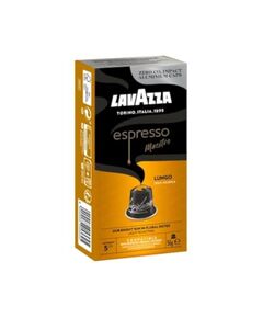 Espresso Lavazza, Maestro Lungo, 10 Aluminium Capsules Compatible with N Original Machines, Fruit & Flowers Notes, 100% Arabica, Intensity 5/13