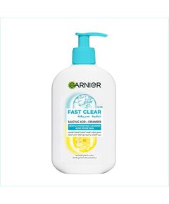 Garnier Fast Clear Gentle Cleanser, Deep Hydrating Face Wash for Acne Prone Skin with Salicylic Acid and Ceramides, Sulphate and Fragrance Free, 250ml