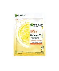 Garnier Skinactive Fast Bright Instant Brightening Tissue Mask With Vitamin C And Milky Essence, 28 Gm