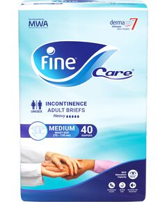 Fine Care Incontinence Adult Diapers breifs, Medium Size ,Waist 75-110 cm, Count 40