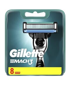 Gillette Mach3 Razor Blade Refill Cartridges for Mach 3, Packaging May Vary – Pack of 8