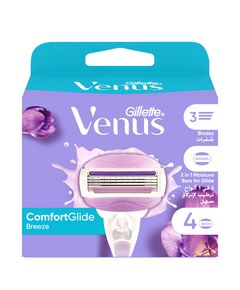 Gillette Venus ComfortGlide Breeze Blades Refills 3 Bladed, 4 Count