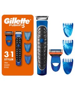 Gillette Styler, 1 Beard Trimmer for Men with 1 ProGlide Razor Blade Refill, 1 Battery, 3 Comb Attachments, Waterproof