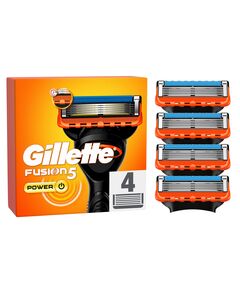 Gillette Fusion5 Power Razor Replacement Blades Designed with Anti-Friction Blades for up to 20 Shaves per Refill, 4 Refills