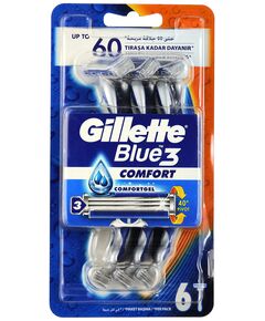 Gillette Blue3 Comfort Men's Disposable Razors – Pack of 6