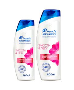 Head & Shoulders Smooth and Silky Anti-Dandruff Shampoo 600 ml + 200 ml