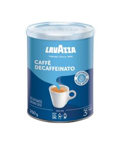 Lavazza Decaffeinated Ground Coffee Blend, Dek Classico, Arabica & Robusta, Medium Roast, 250 g Tin