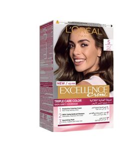 L’Oréal Paris Excellence Crème Permanent Hair Color, 5.0 Light Brown