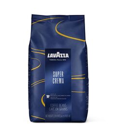 Lavazza Super Crema Whole Bean Coffee Blend, Medium Espresso Roast 1kg