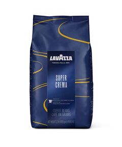 Lavazza Super Crema Whole Bean Coffee Blend, Medium Espresso Roast 1kg