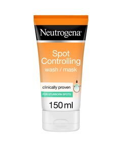 Neutrogena Spot Controlling Face Wash & Mask, Oil-free, Contains Purifying Salicylic Acid, Removes Spots & Makes Skin Smoother & Clearer, Dermatologically Tested, 150ml
