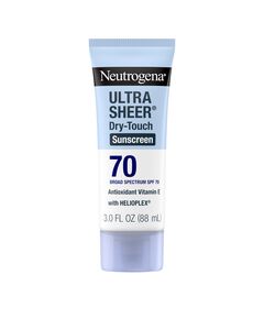 Neutrogena Ultra Sheer Dry-Touch Water Resistant and Non-Greasy Sunscreen Lotion with Broad Spectrum SPF 70, 3 Fl Oz (Pack of 1)