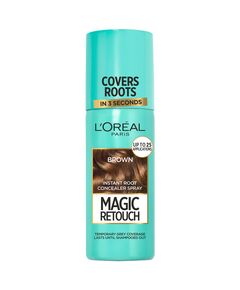 L’Oréal Paris Magic Retouch Instant Root Concealer Spray, Ideal for Touching Up Grey Root Regrowth, 75 ml, Colour: Brown