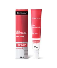 Neutrogena Spot Controlling+ Daily Brightening Serum, Active Formula Combines Skin Purifying Salicylic Acid and Glycolic Acid, 30ml