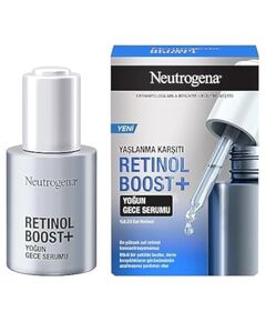 Neutrogena Retinol Boost Intensive Care Serum, Contains Pure Retinol & Hyaluronic Acid, Strengthens, Smoothes & Brightens Skin, Anti-Aging, 30ml