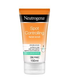 Neutrogena Spot Controlling Face Scrub, Purifies to Help Clear Spots, Fights Future Breakouts, for a Refined Complexion, Oil Free, 150ml