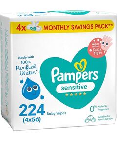 Pampers Sensitive Protect, 224 Wipes