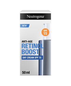 Neutrogena, Retinol Boost Day Cream, SPF 15, Fights visible signs of ageing and reduces the appearance of wrinkles, dryness, and age spots, 50ml