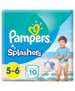 Pampers Splashers, Size 5-6, 14+ kg, Carry Pack, 10 Swim Diapers