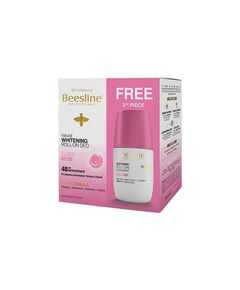 Beesline Whitening Roll-On Deodorant Elder Rose 48h Protection (1+1) Promo Pack - 50 ml