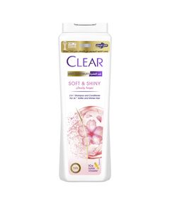 CLEAR Anti Dandruff 2IN1 Shampoo and Conditioner Soft & Shiny, for 3X softer and shiner hair, 600ML