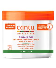 Cantu Cantu Argan Oil Leave-In Conditioning Repair Cream, Formulated for Over-Heated, Over-Styled Hair