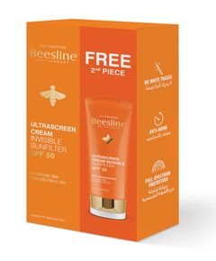 Beesline Ultra Sunscreen Cream Invisible Sunfilter SPF50+ UVA / UVB Protection (1+1) Promo Pack - 60 ml