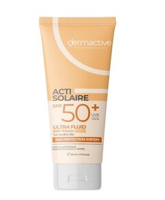 DERMACTIVE Acti-Solaire SPF50+ UVB/UVA Ultra Fluid Light Tinted – 50ml | Very High Sun Protection, Natural Coverage, Lightweight & Mattifying Finish