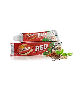 Dabur Red Herbal Toothpaste 100g Herbal Formulation Infused with Ayurvedic Herbs for Naturally Healthy Teeth and Gum