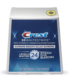 Crest 3D White Whitestrips Supreme FlexFit Kit - 42 Teeth Whitening Strips,21 Treatments