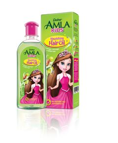 Dabur Amla Kids Hair Oil (270mL) | Extract of Natural Oils (Amla, Almond, & Olive) | For Long, Strong and Soft Hair